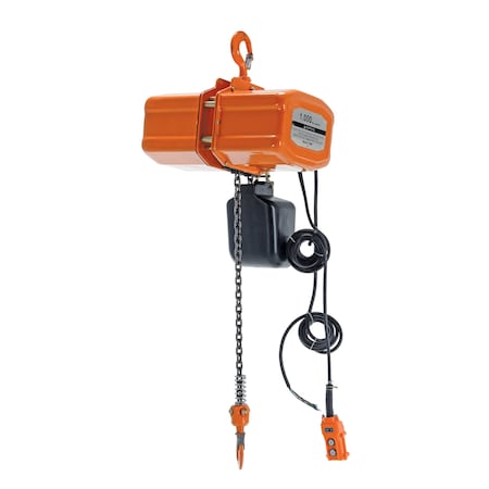 Vestil Economy Chain Hoist W/ Chain Container H-1000-1